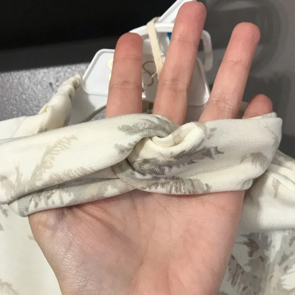 Jessica Simpson baby 24 months cream palms 3 piece outfit - Picture 5 of 13